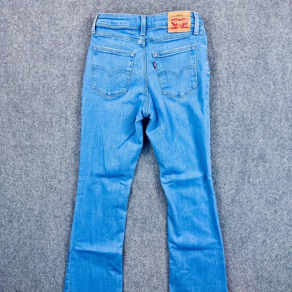 Levis 725 High Rise Bootcut Jeans Womens 28x32 Medium Wash Blue Slim 18759-0086 - Picture 3 of 14